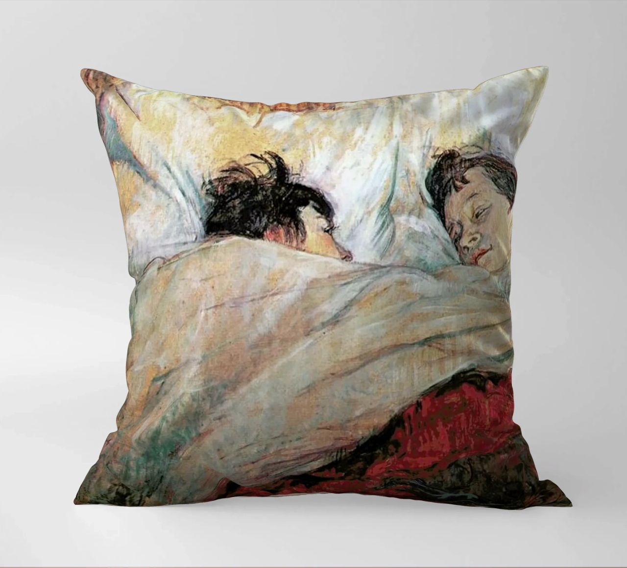 Toulouse-Lautrec - In Bed coussin de Vintage by JUNIQE