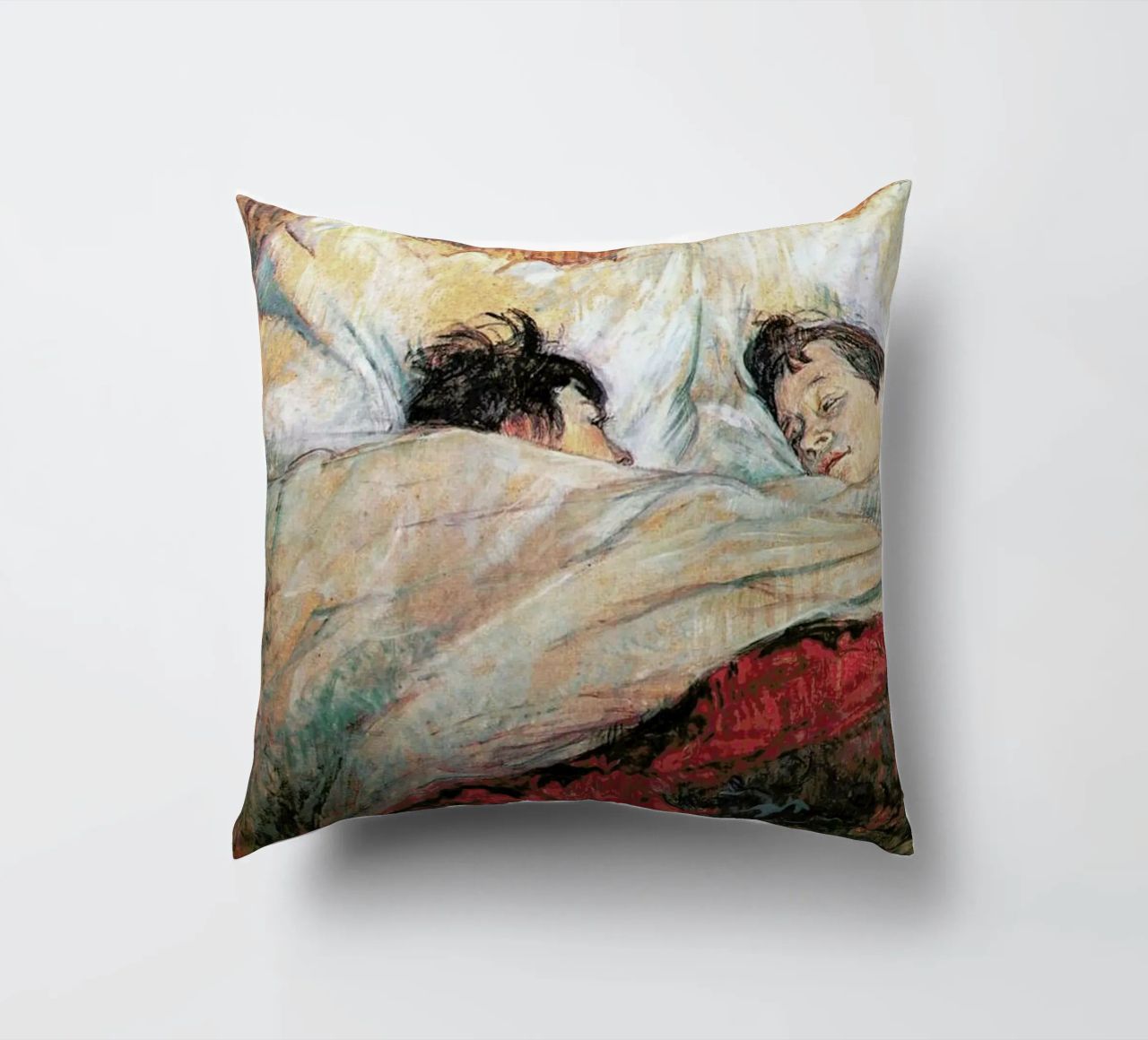Toulouse-Lautrec - In Bed coussin de Vintage by JUNIQE