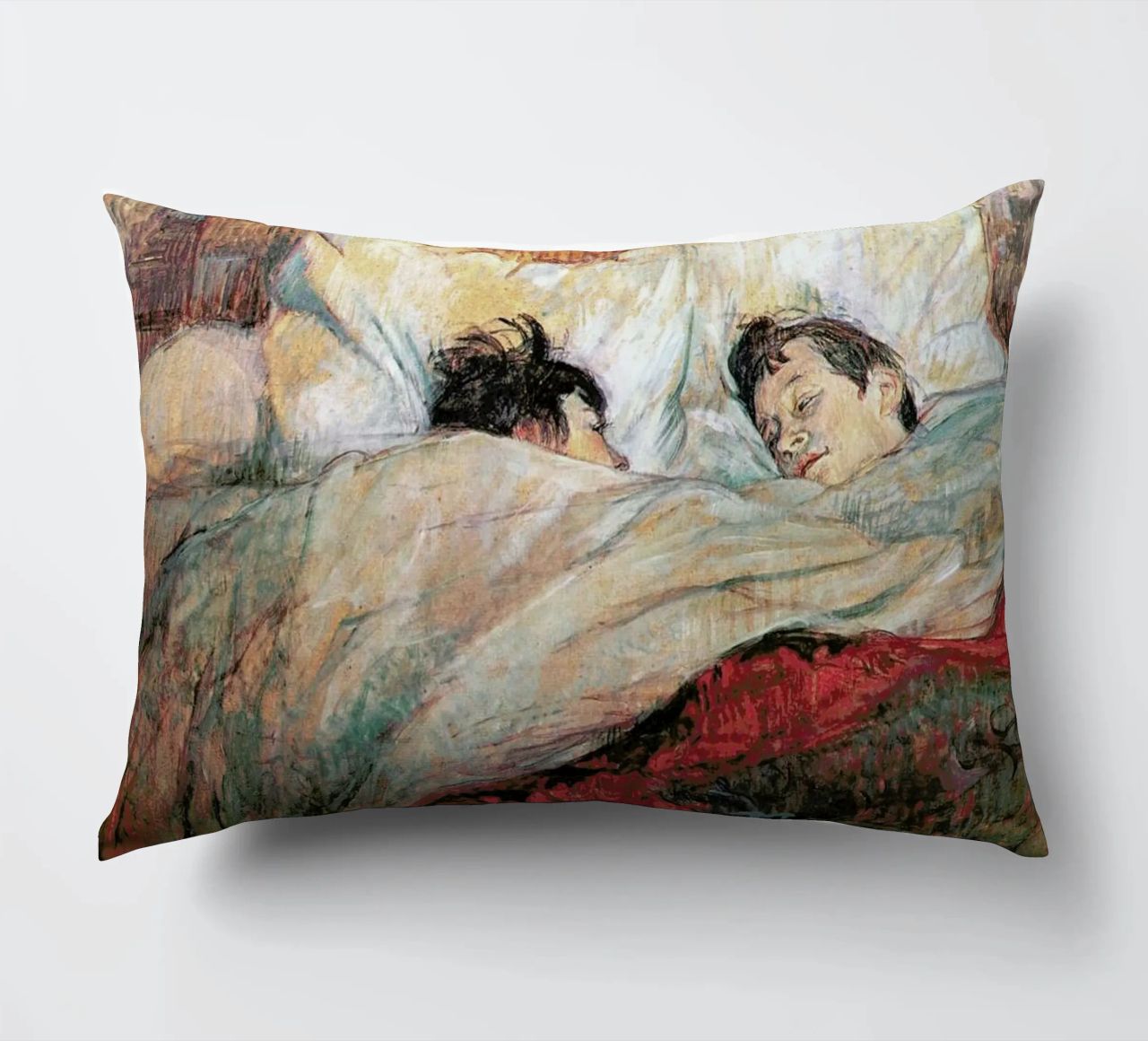 Toulouse-Lautrec - In Bed coussin de Vintage by JUNIQE