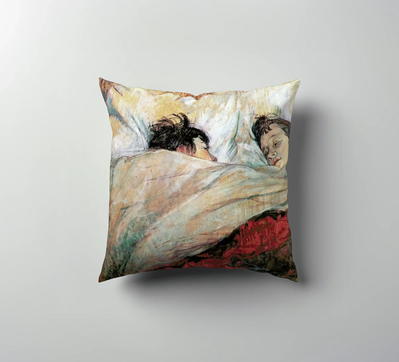 Toulouse-Lautrec - In Bed coussin de Vintage by JUNIQE