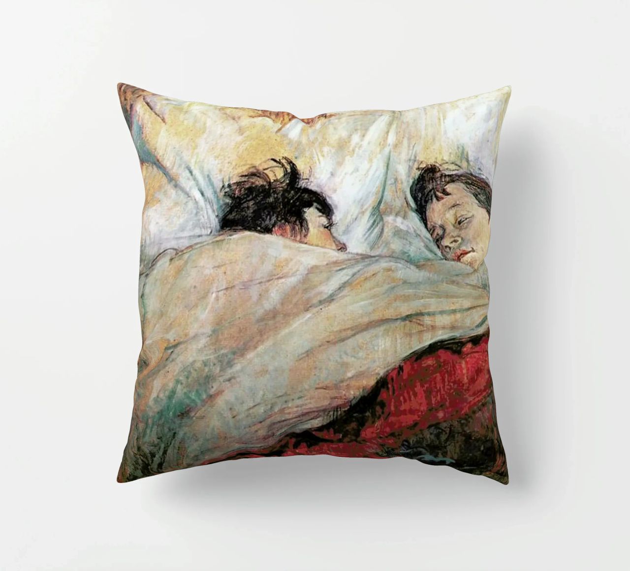 Toulouse-Lautrec - In Bed coussin de Vintage by JUNIQE