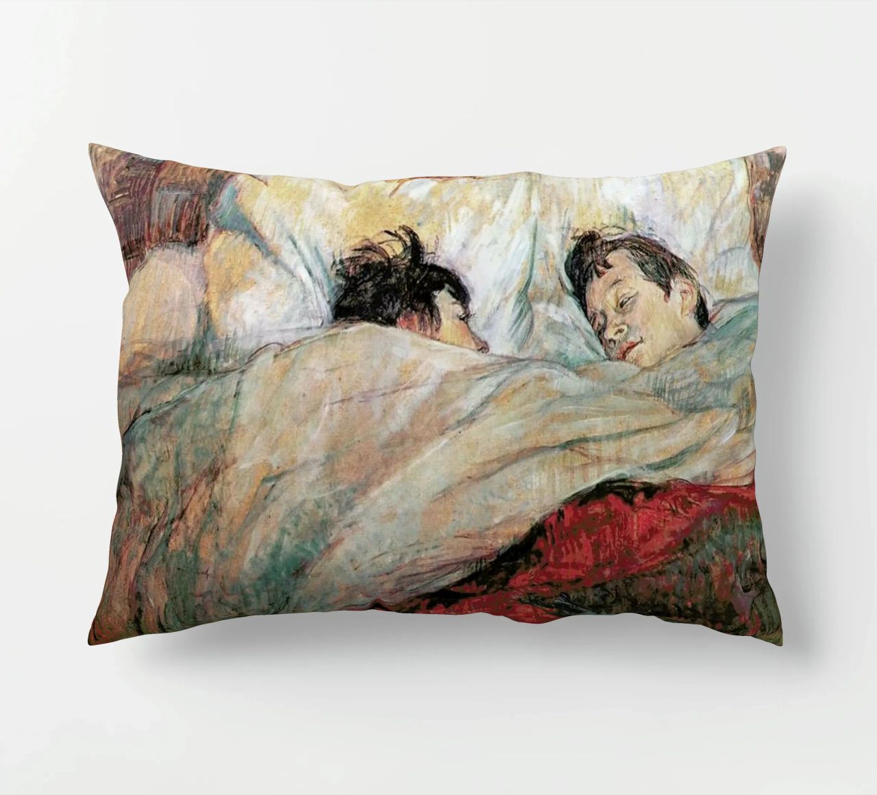 Toulouse-Lautrec - In Bed coussin de Vintage by JUNIQE