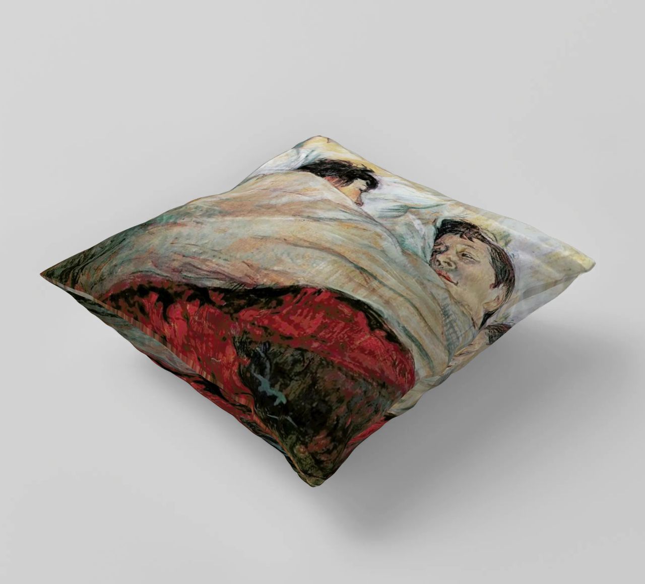 Toulouse-Lautrec - In Bed coussin de Vintage by JUNIQE
