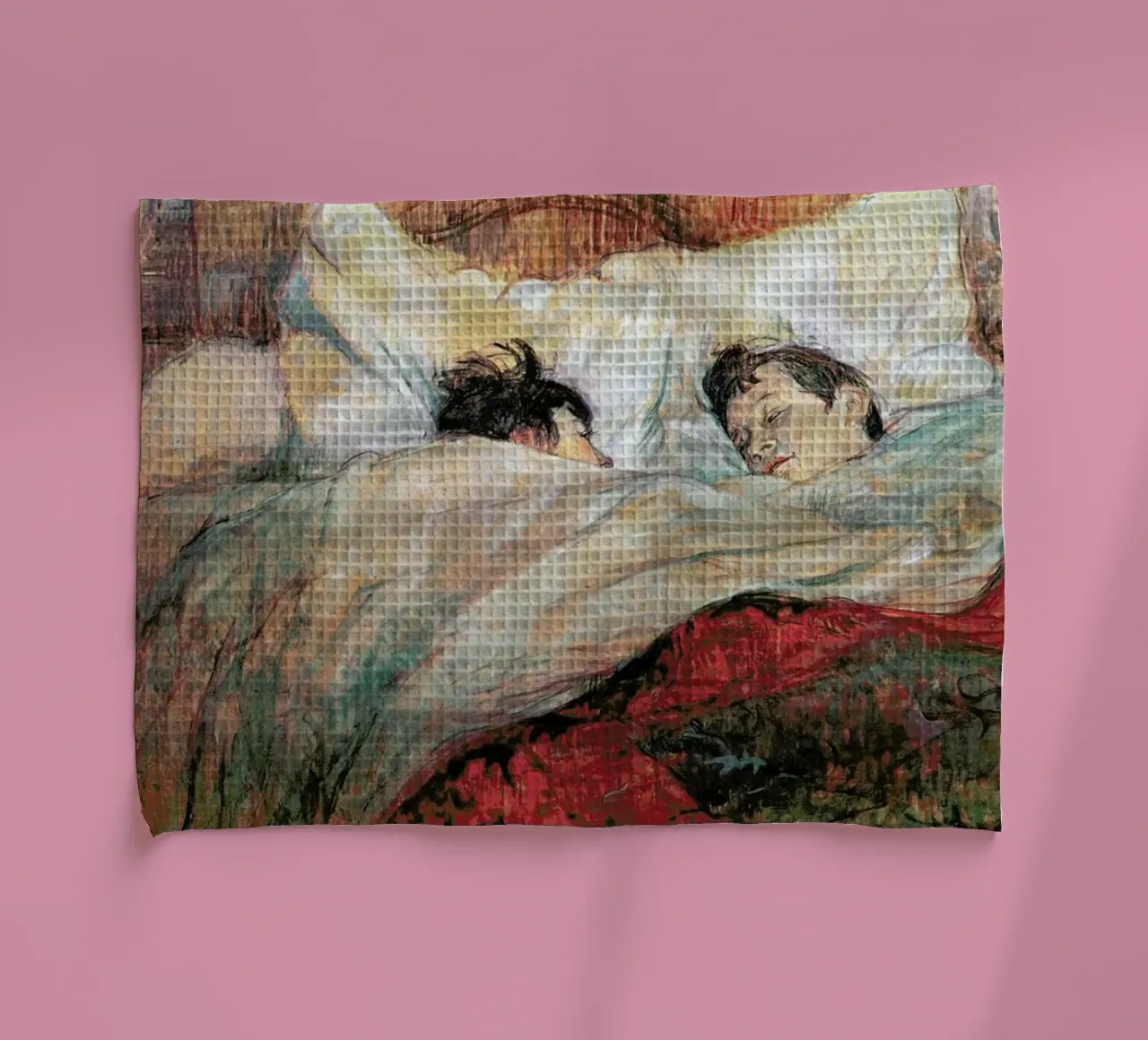 Toulouse-Lautrec - In Bed canovaccio da cucina da Vintage by JUNIQE