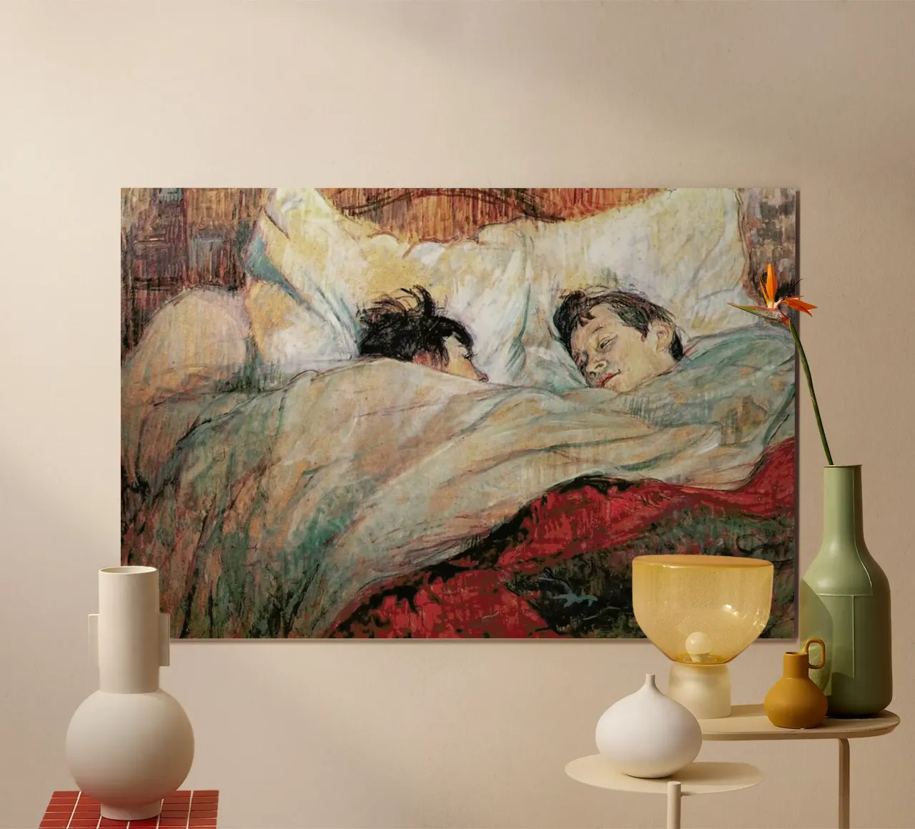 Toulouse-Lautrec - In Bed carta hahnemühle da Vintage by JUNIQE