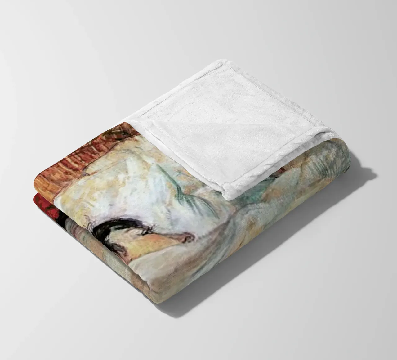 Toulouse-Lautrec - In Bed fleecedeken van Vintage by JUNIQE