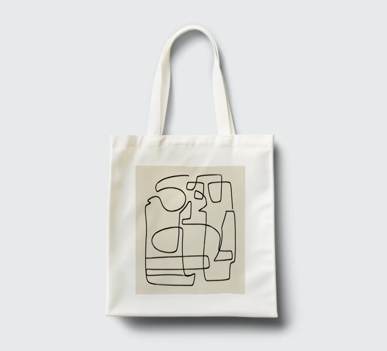 Flusso di line art 05 borsa in juta da Little Dean