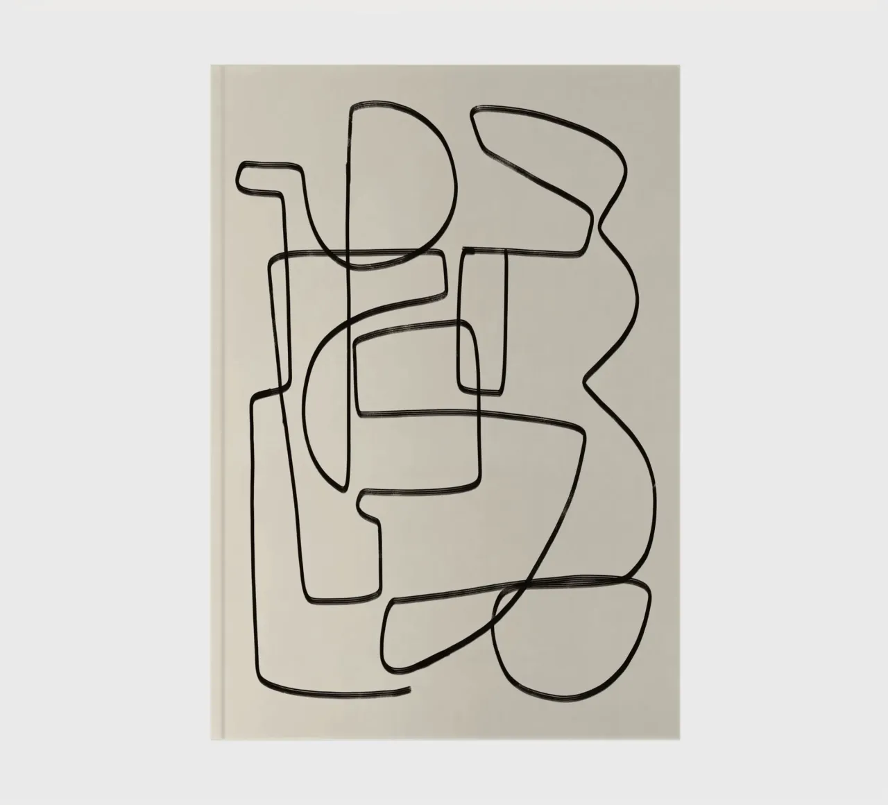 Line art flow 06 notebook by Little Dean