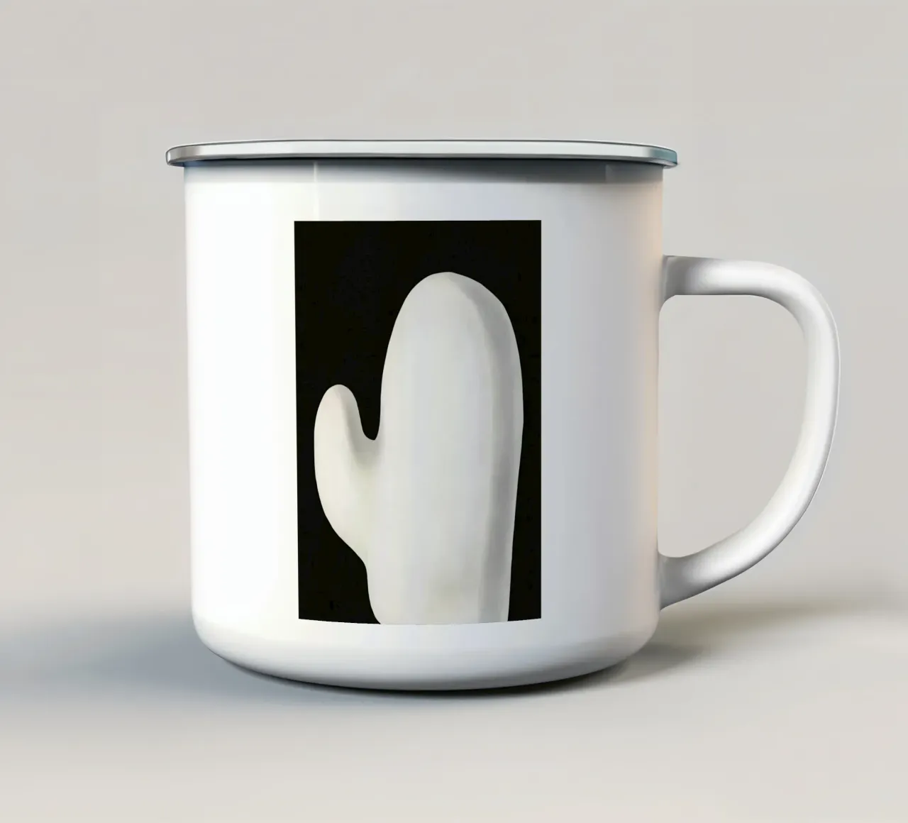 Negative space 04 tazza in smalto da Little Dean