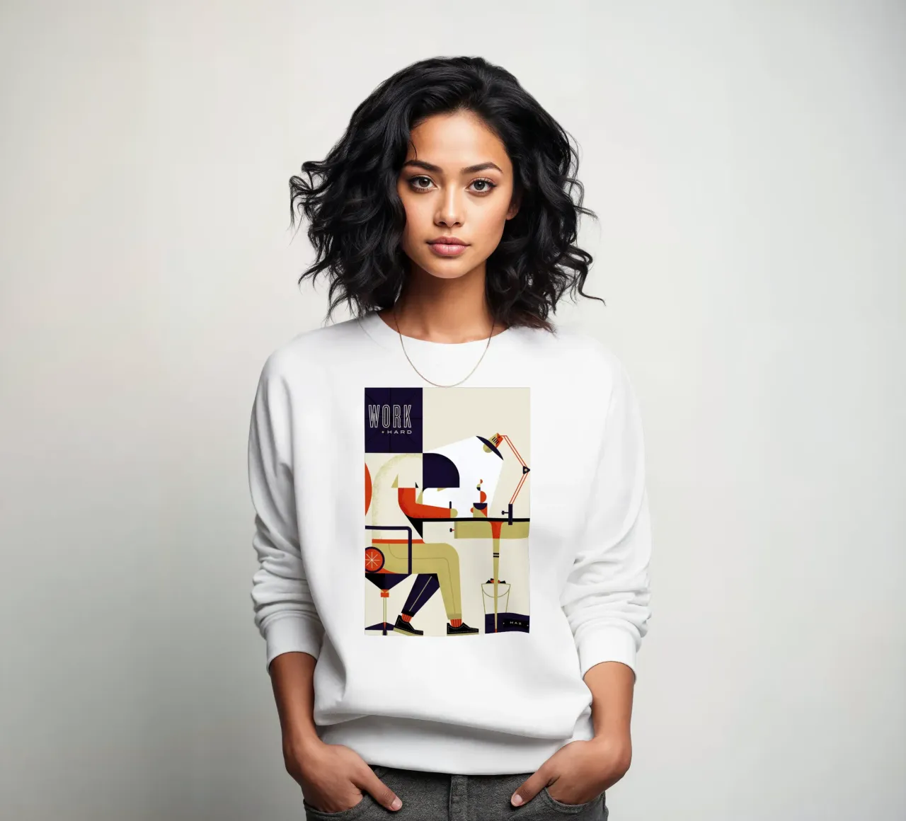 Work Hard sweatshirt by Maz