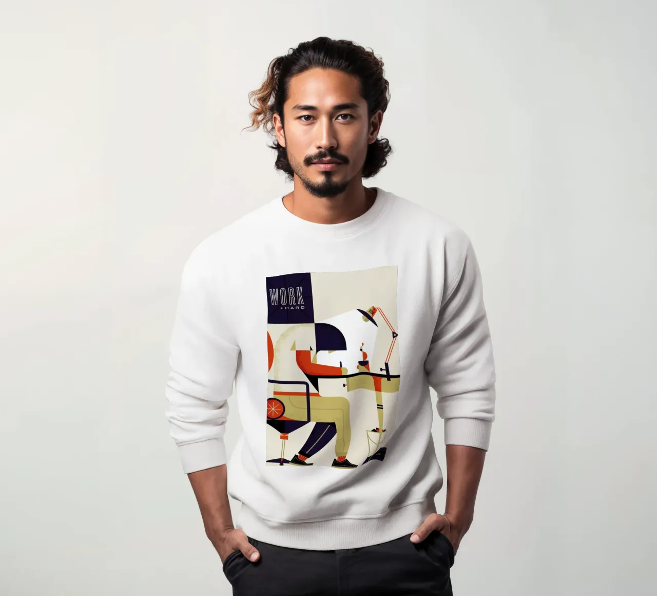 Work Hard sweatshirt by Maz