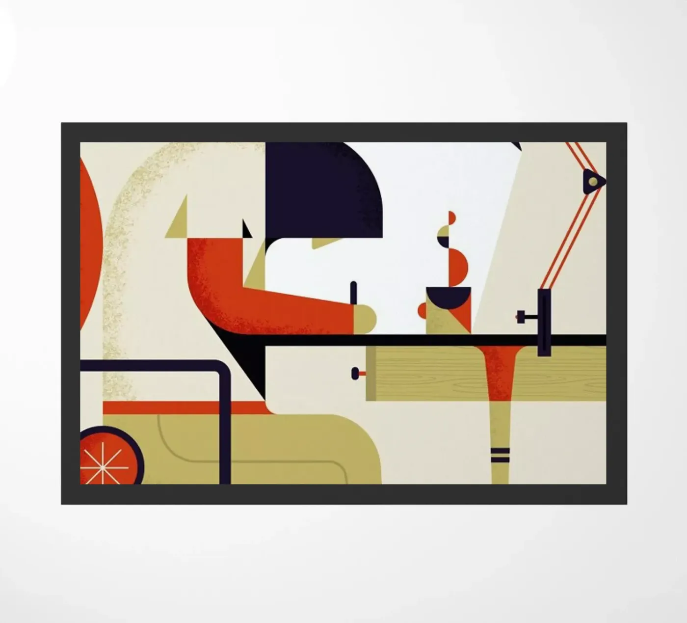 Work Hard doormat by Maz