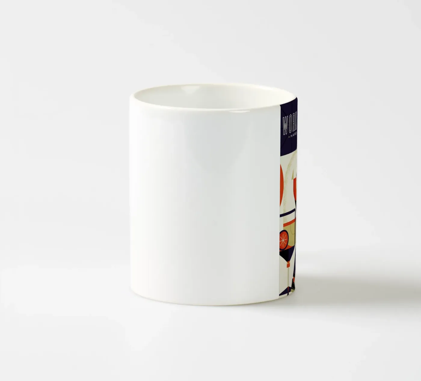 Work Hard ceramic mug by Maz