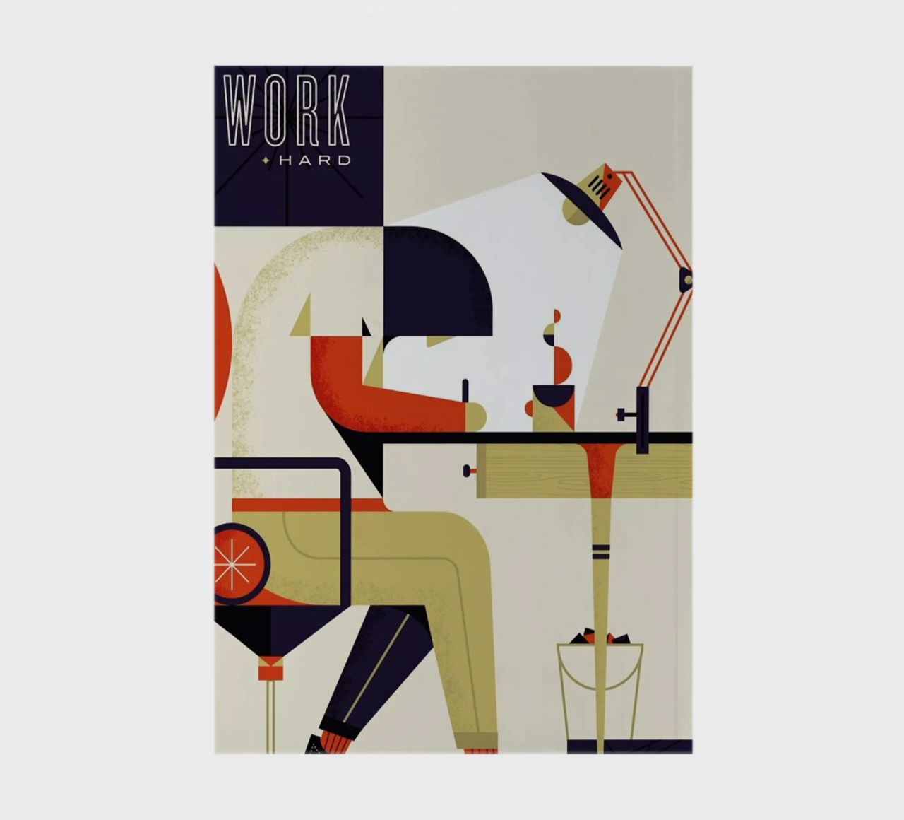 Work Hard notebook by Maz