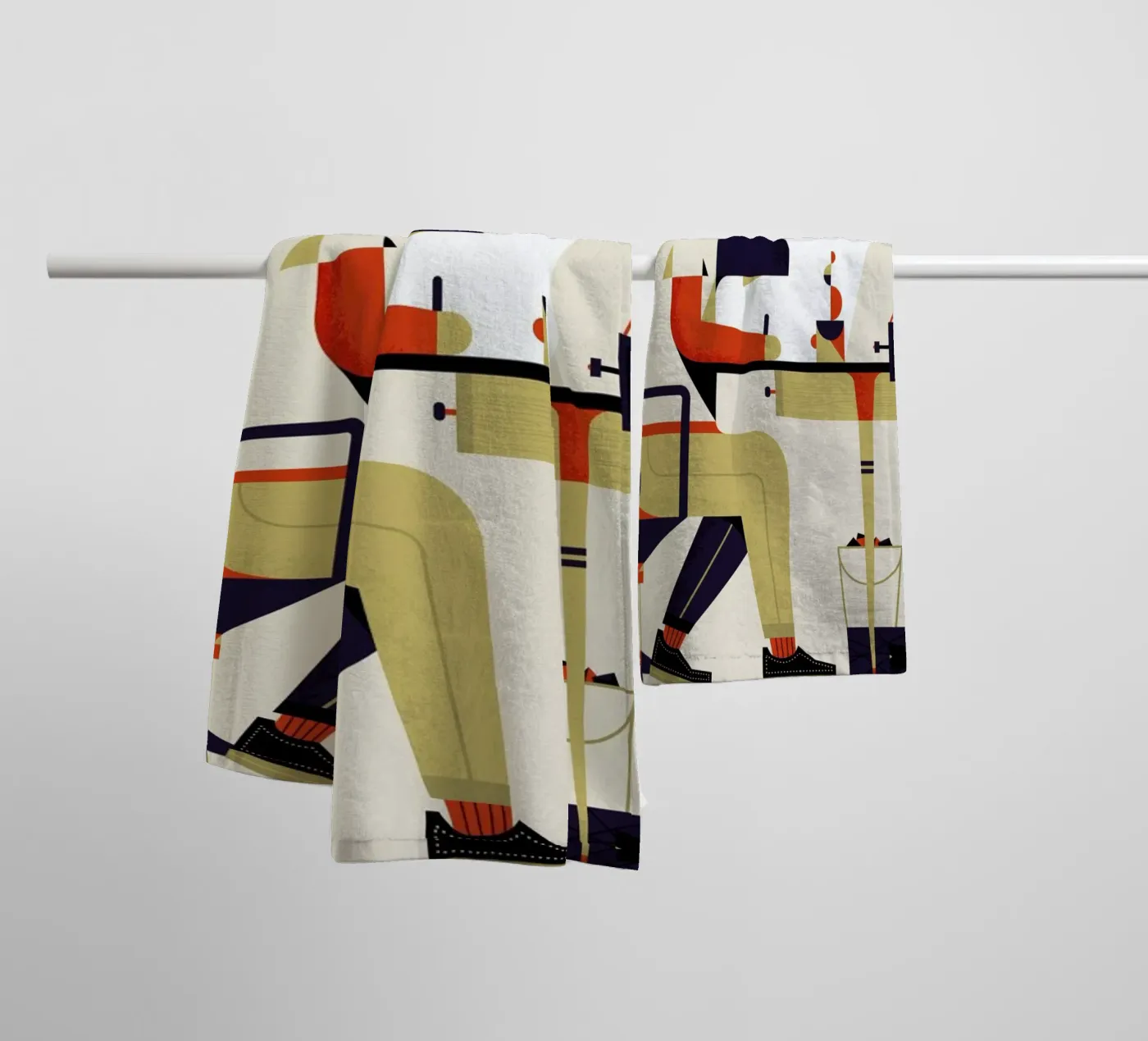 Work Hard badhanddoek van Maz