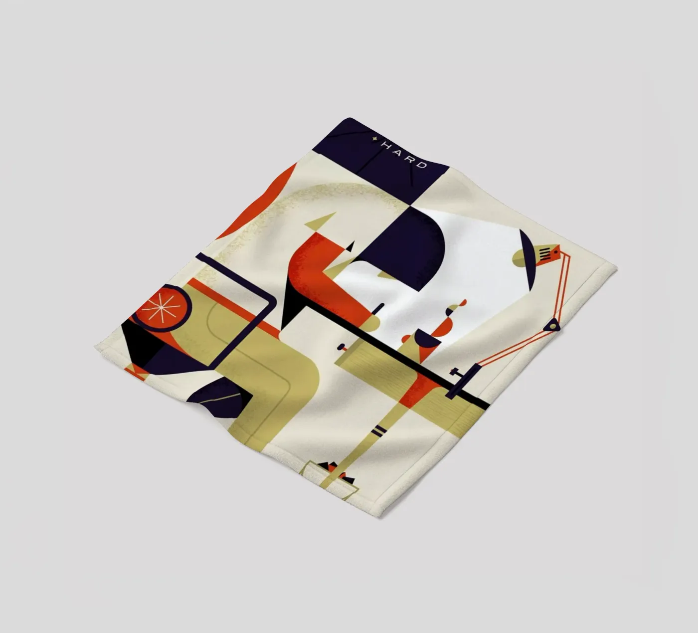 Work Hard plaid polaire de Maz