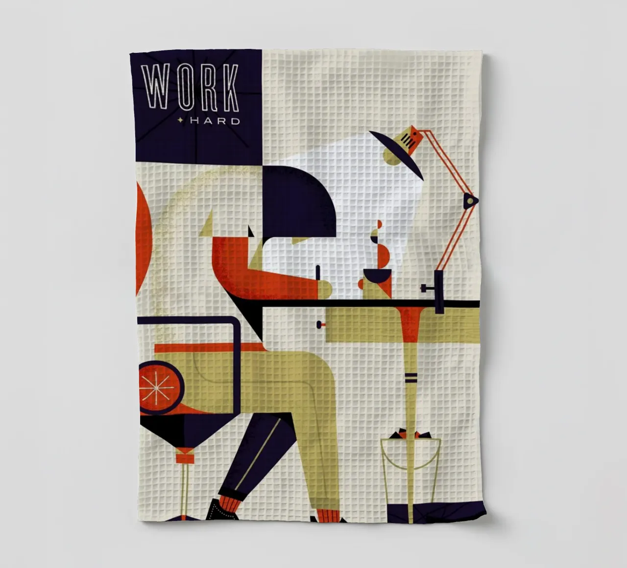 Work Hard torchon de Maz