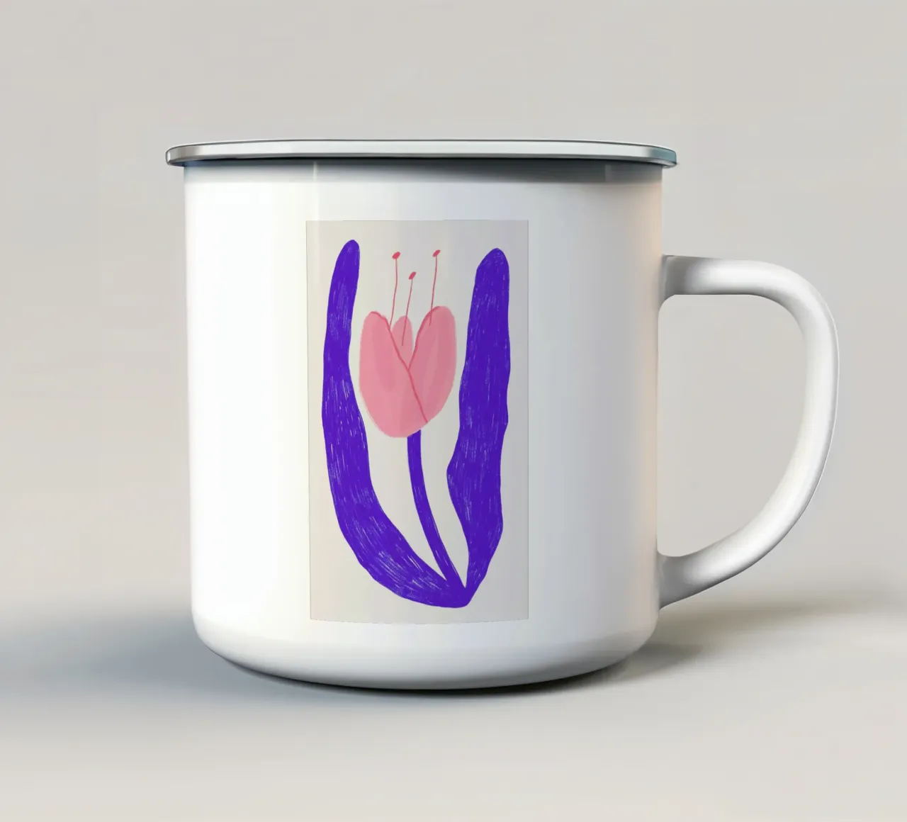 Tulip tazza in smalto da Pure