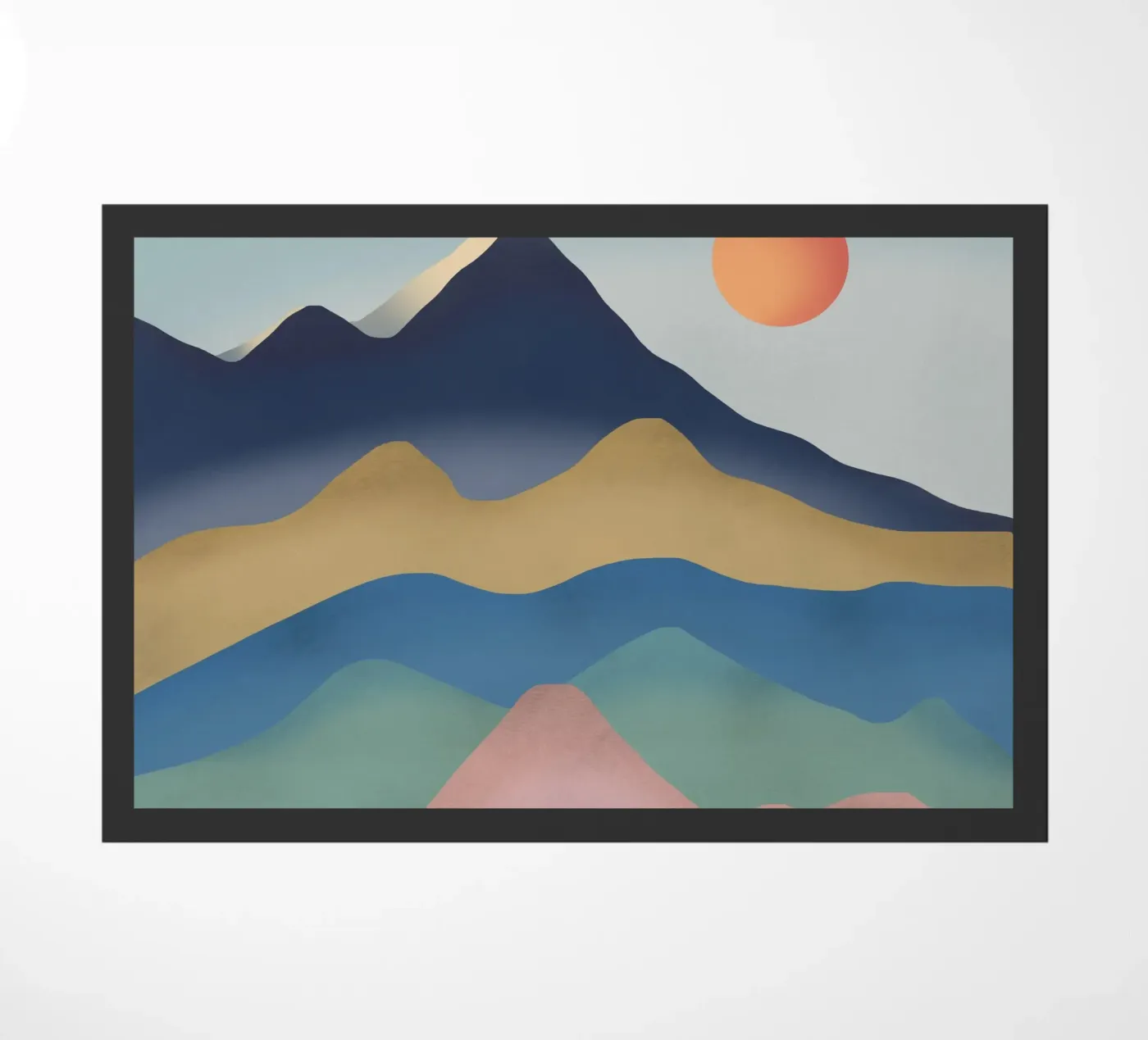 Mountain gradient Fußmatte von Little Dean