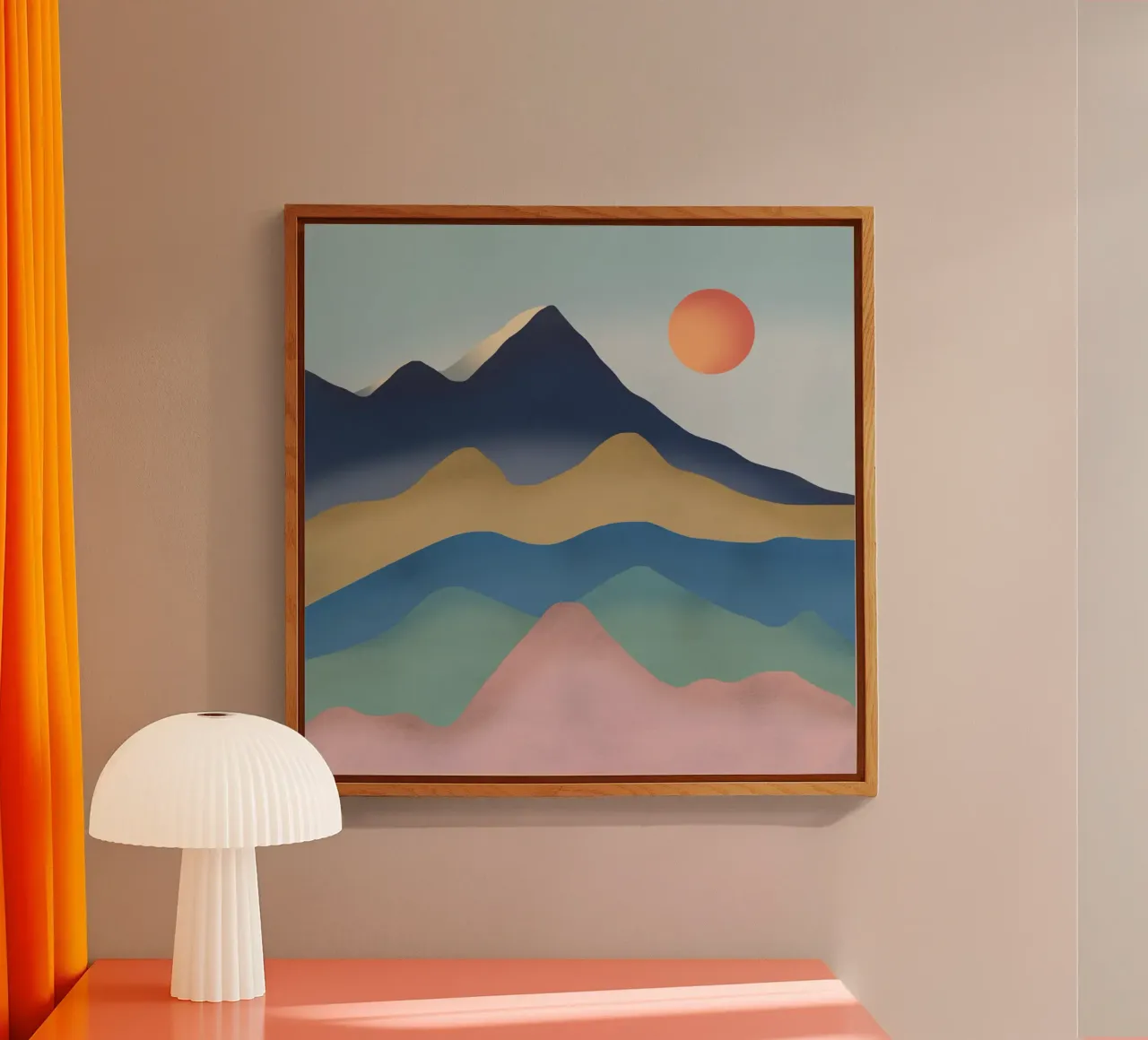 Mountain gradient plexiglas de Little Dean