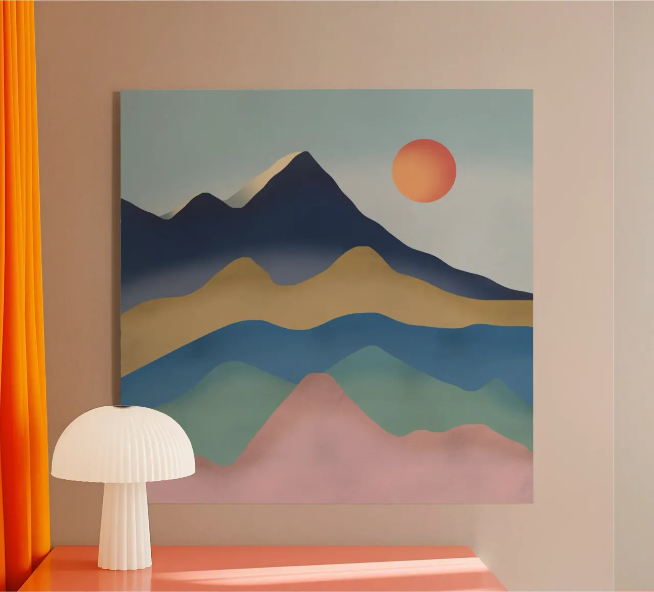 Mountain gradient plexiglas de Little Dean