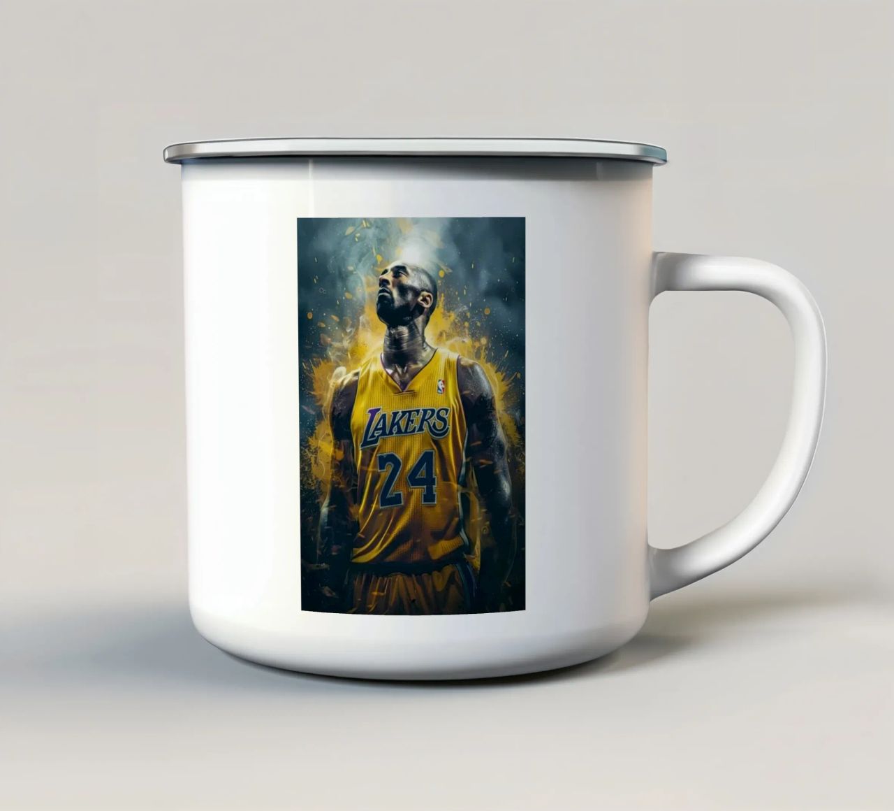 Kobe Bryant colorato 24 tazza in smalto da maryde shop