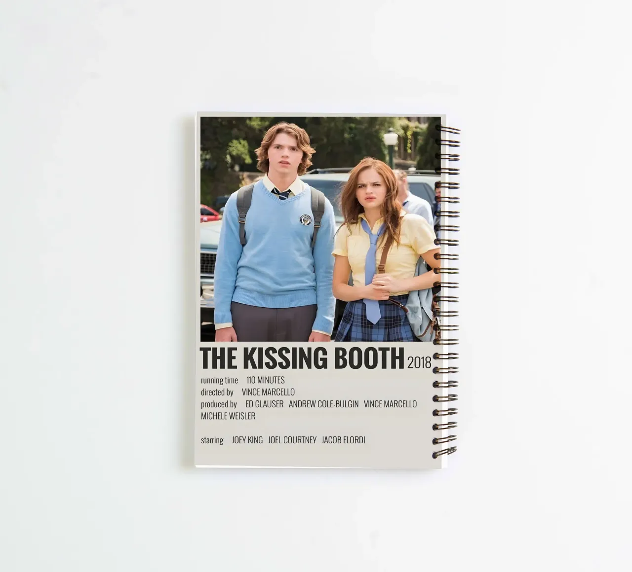THE KISSING BOOTH 2018 cuaderno de espiral de MVFminimalist
