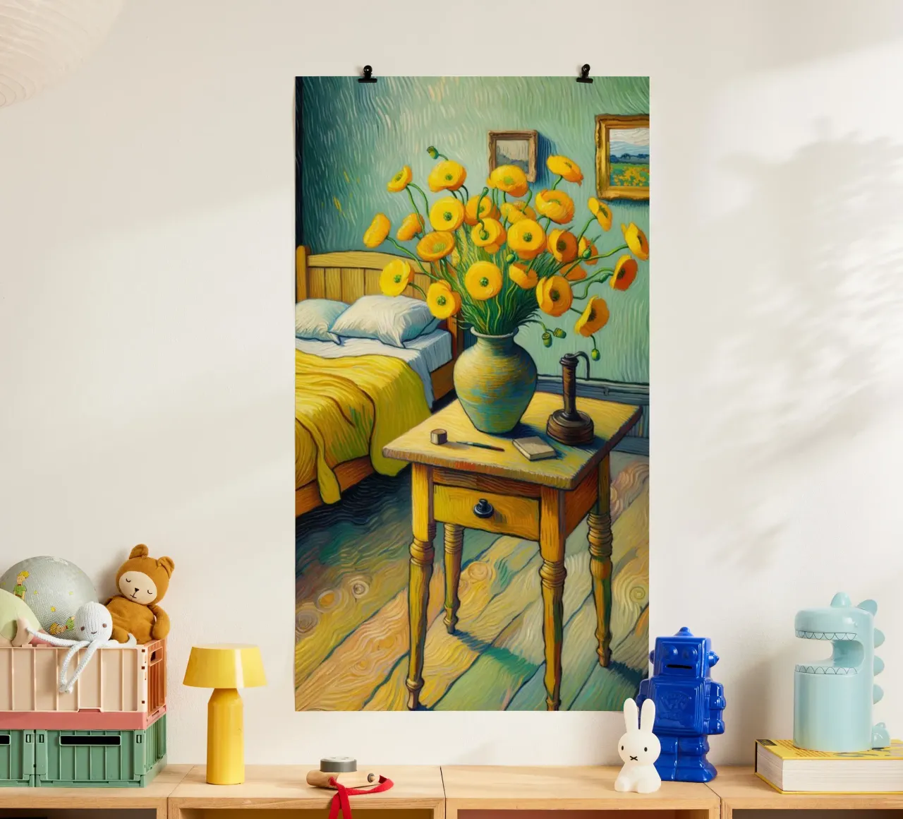 vaso di girasoli decorazione della stanza poster da cloud shop