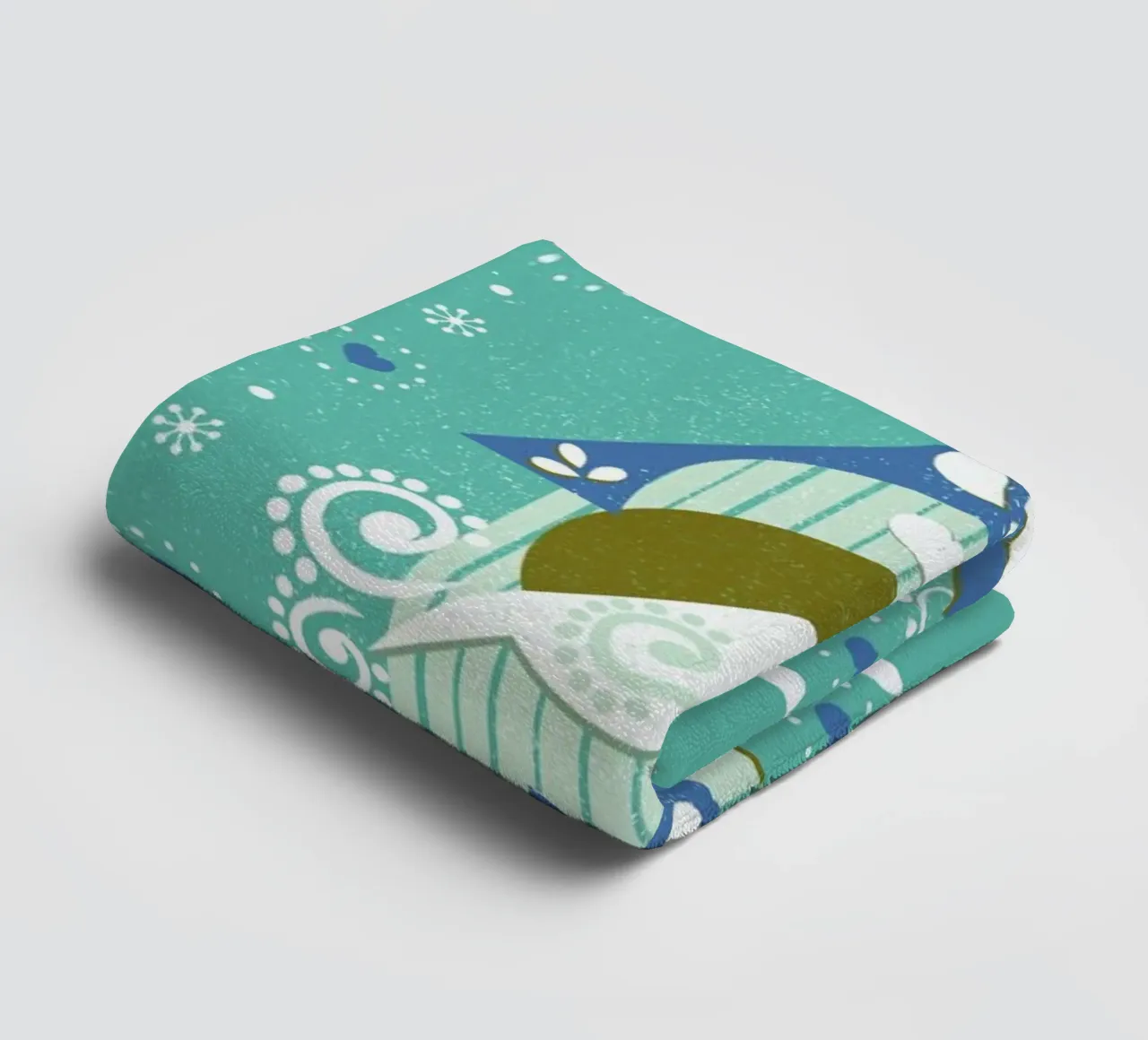 Scandi Birdhouse asciugamano da bagno da Catherine Aguilar