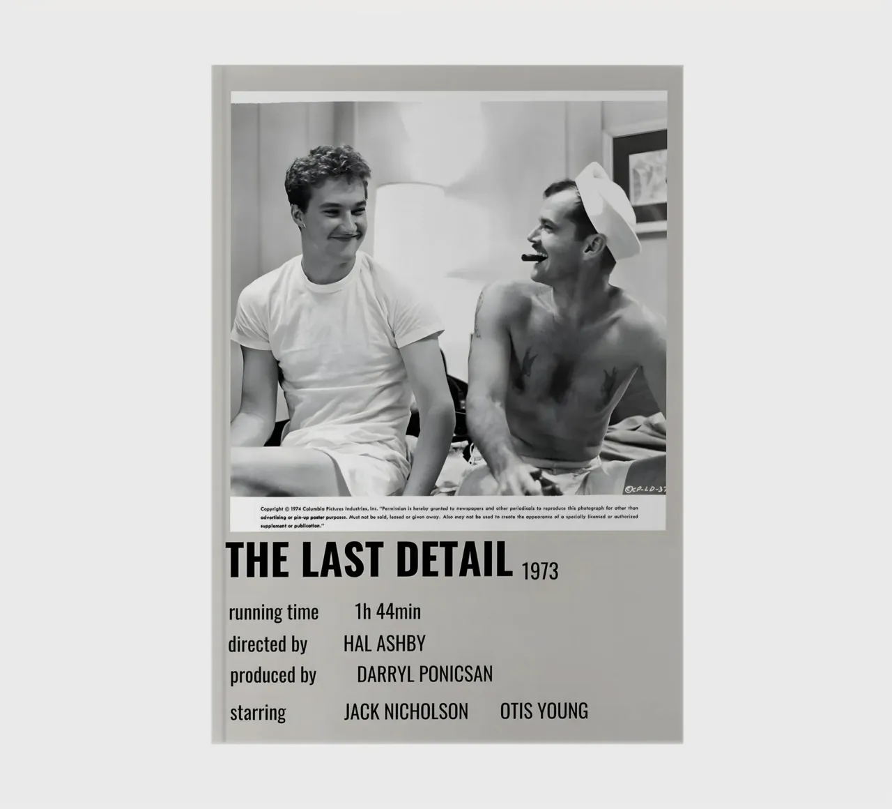 THE LAST DETAIL 1973 notebook by MVFminimalist