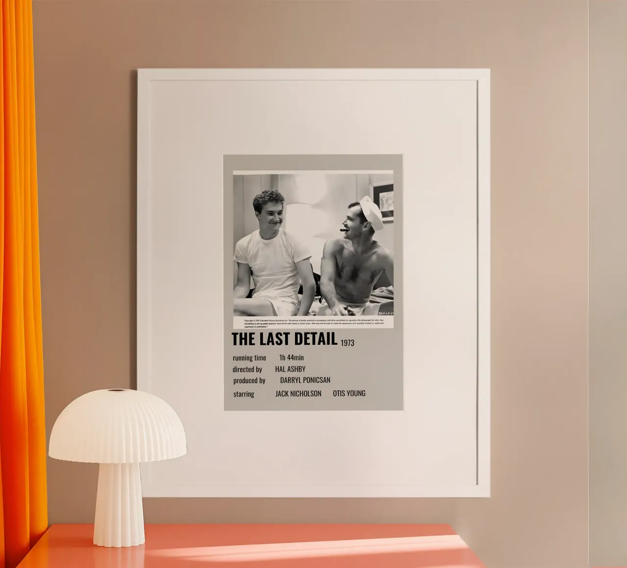 THE LAST DETAIL 1973 poster con telaio in alluminio da MVFminimalist