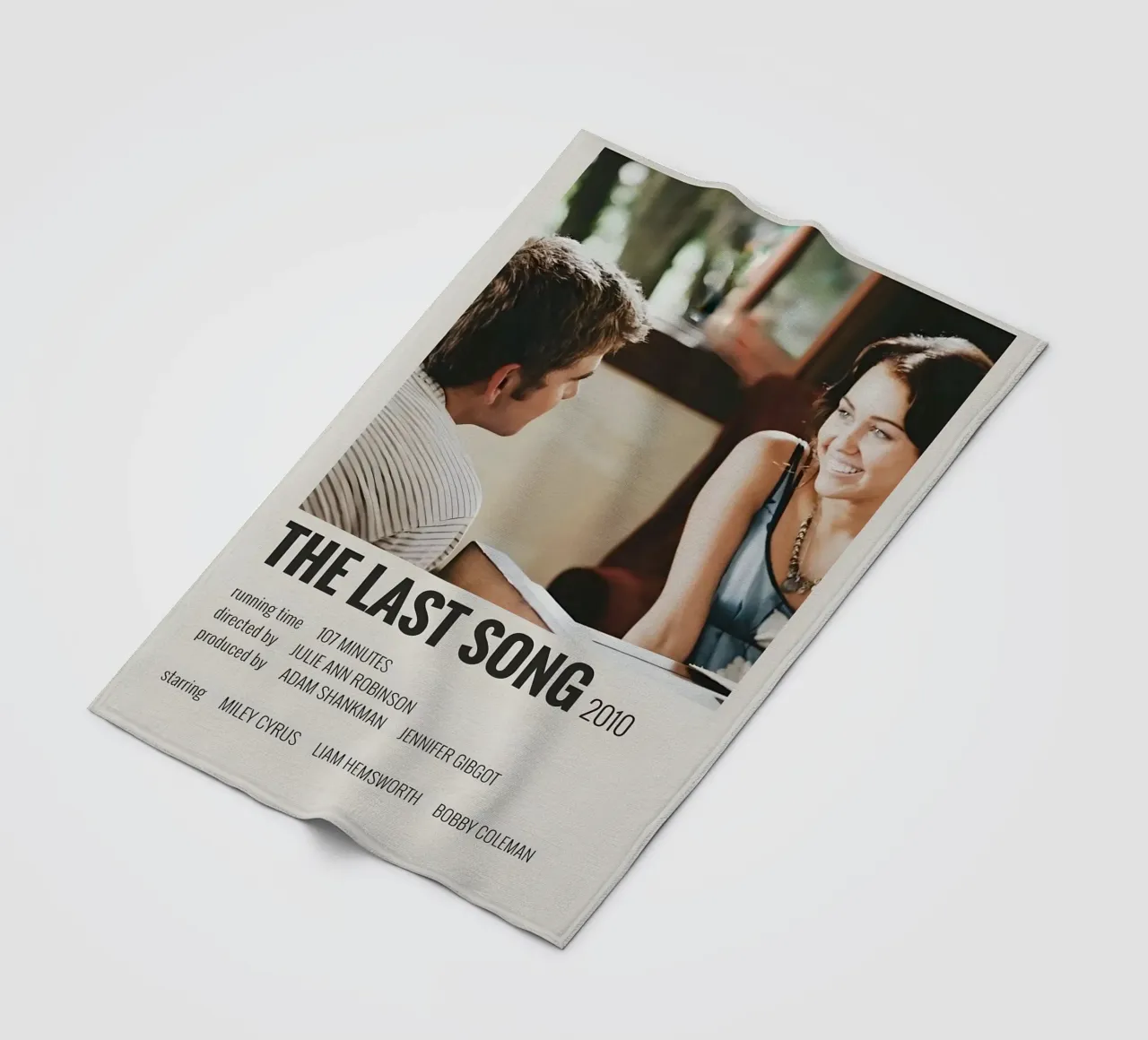 THE LAST SONG 2010 coperta in pile da MVFminimalist