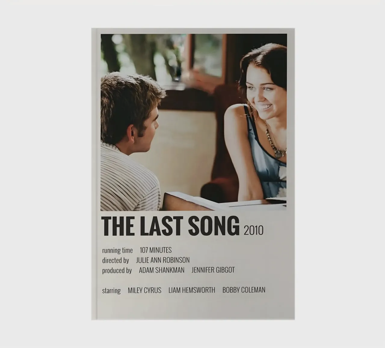 THE LAST SONG 2010 notebook by MVFminimalist