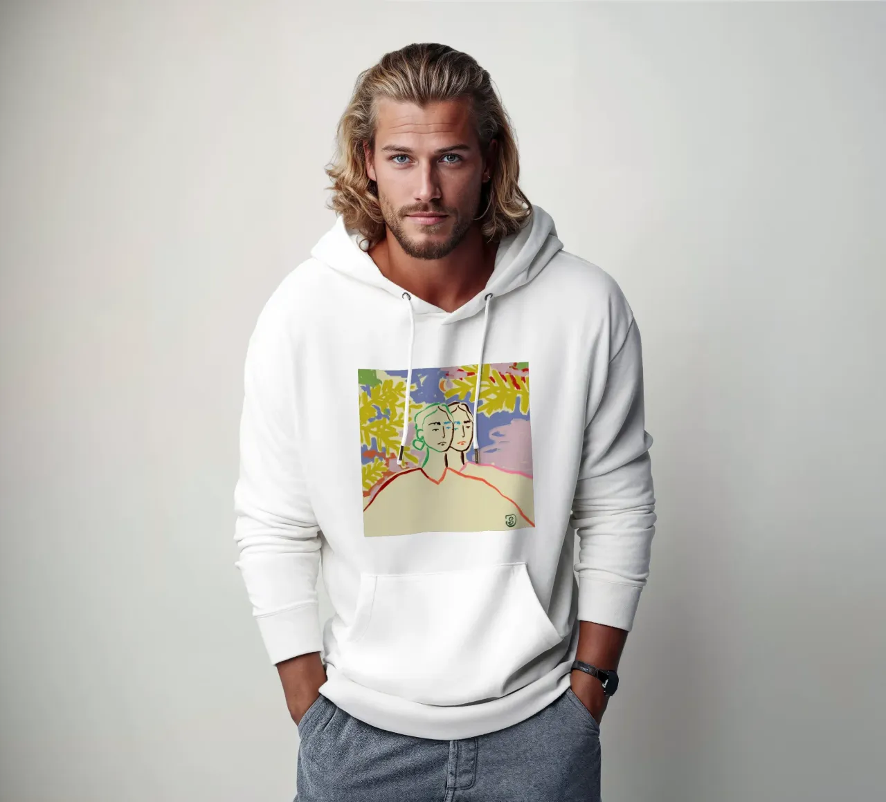 Gemini sudadera con capucha de Sandra Poliakov