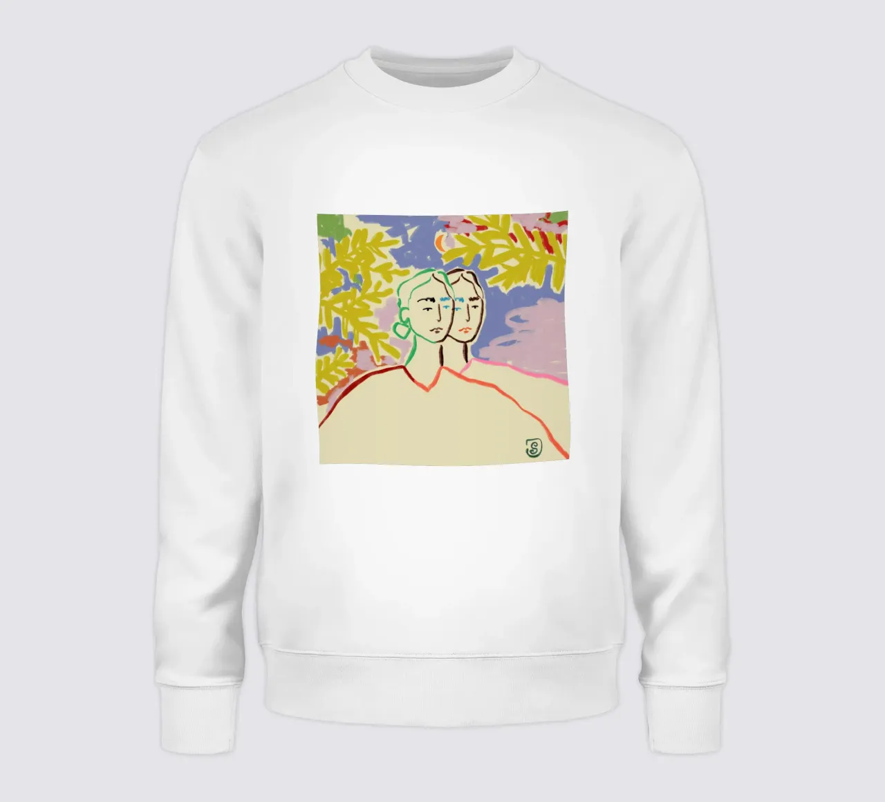 Gemini sweatshirt by Sandra Poliakov