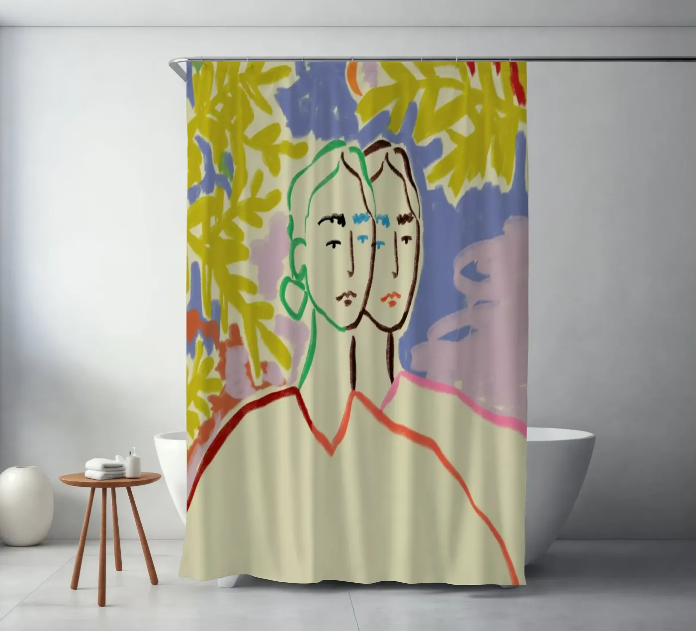 Gemini Duschvorhang von Sandra Poliakov