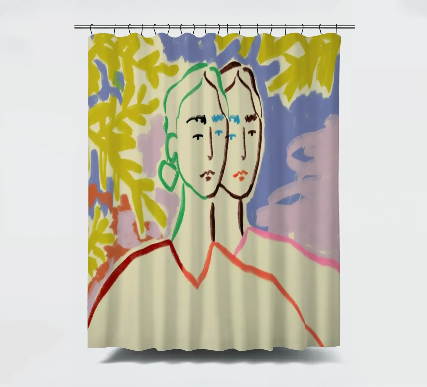 Gemini Duschvorhang von Sandra Poliakov