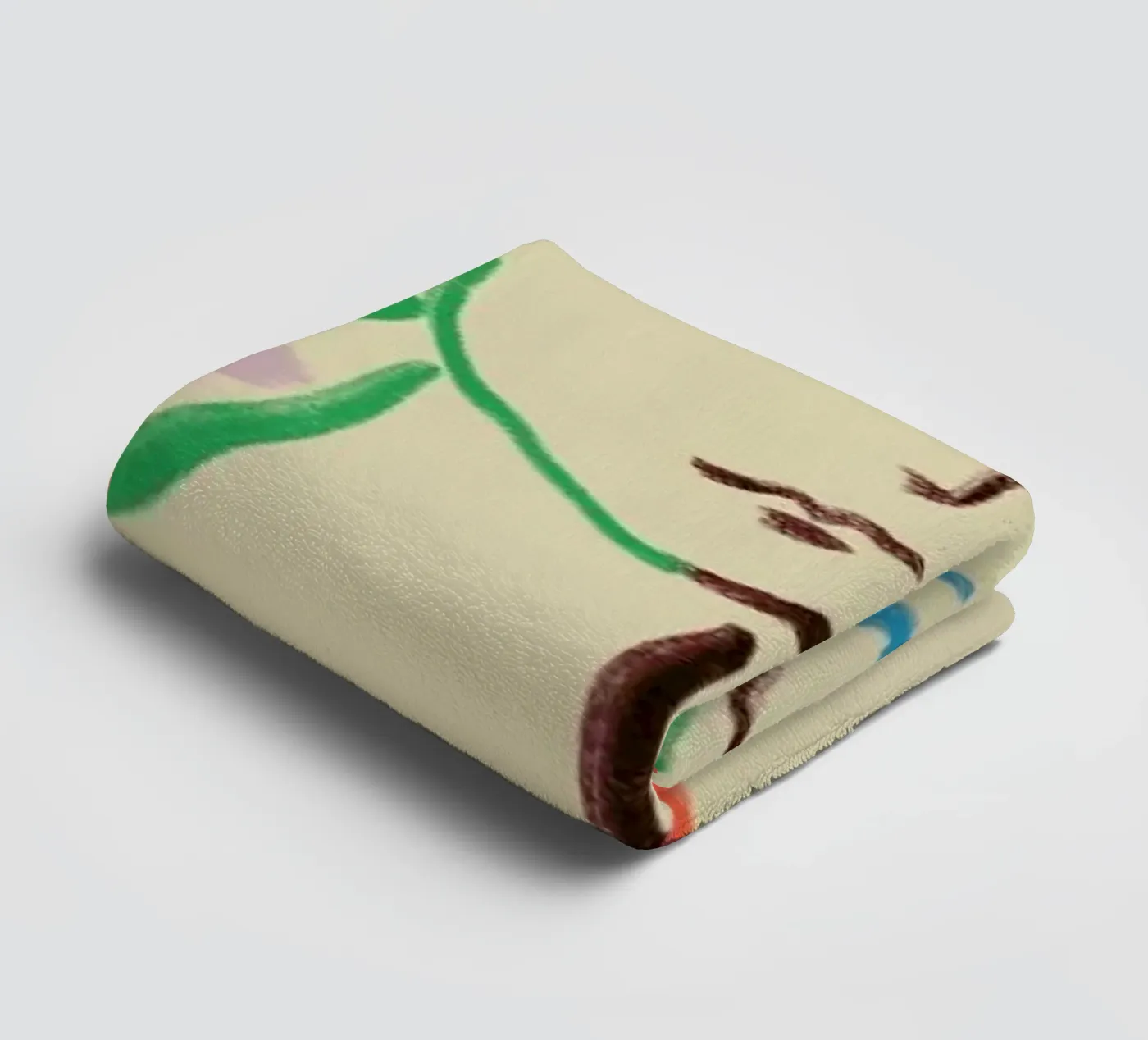 Gemini towel by Sandra Poliakov