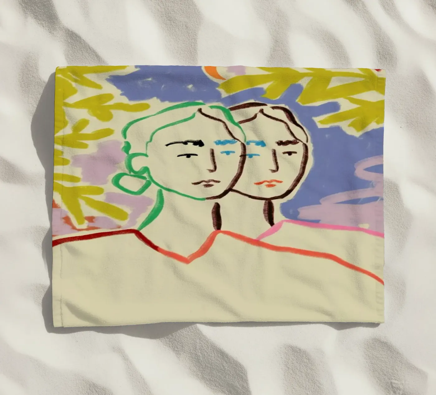 Gemini strandhanddoek van Sandra Poliakov