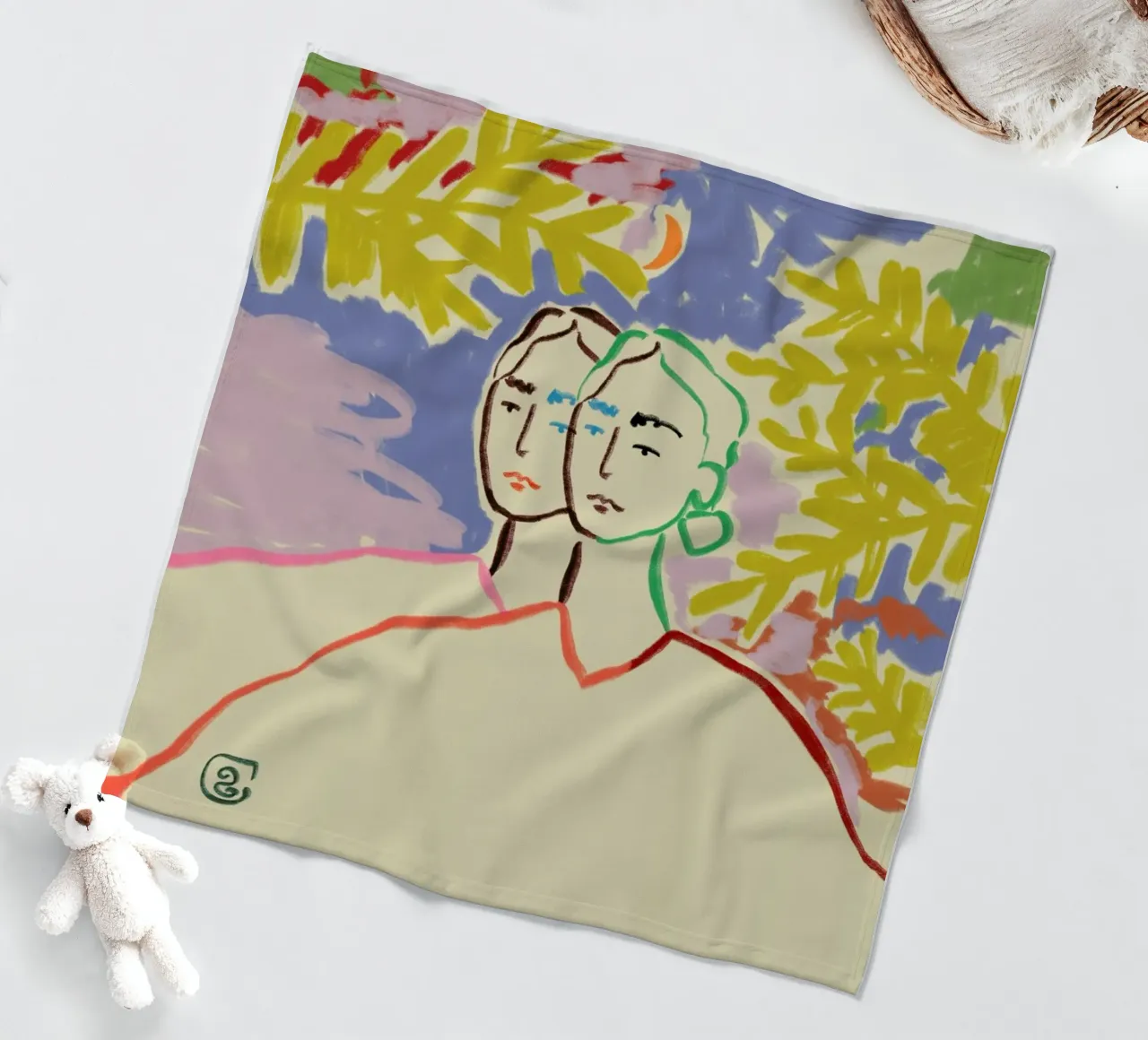 Gemini Fleecedecke von Sandra Poliakov