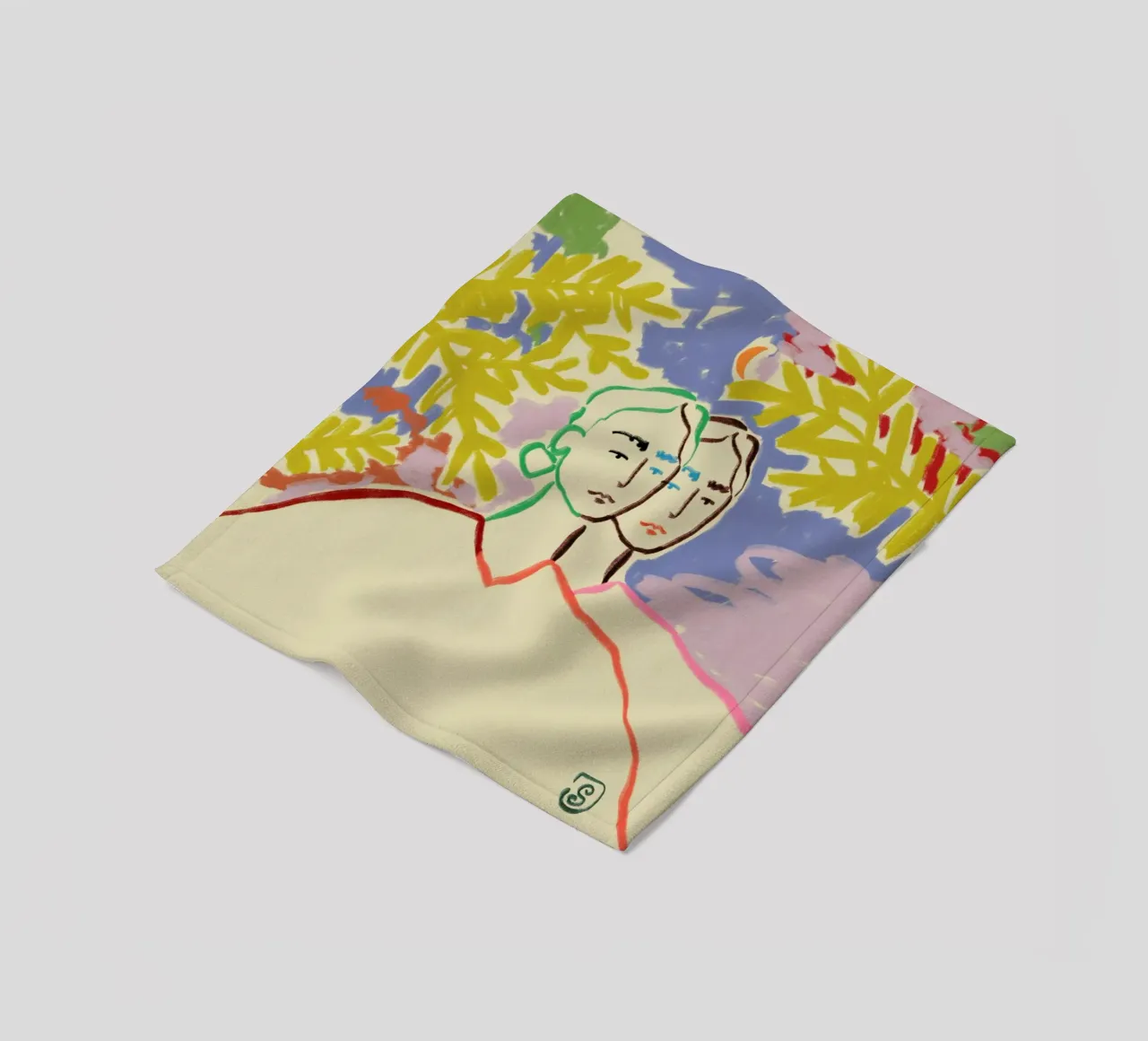 Gemini Fleecedecke von Sandra Poliakov