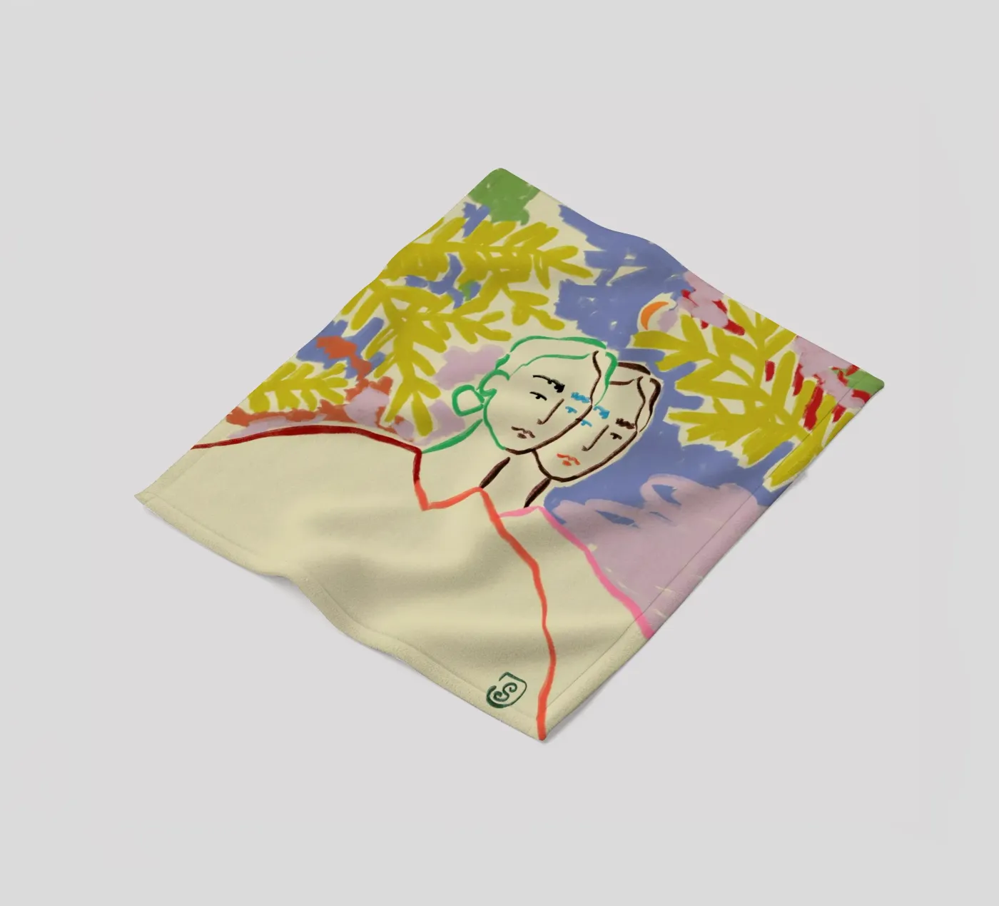 Gemini coperta in pile da Sandra Poliakov