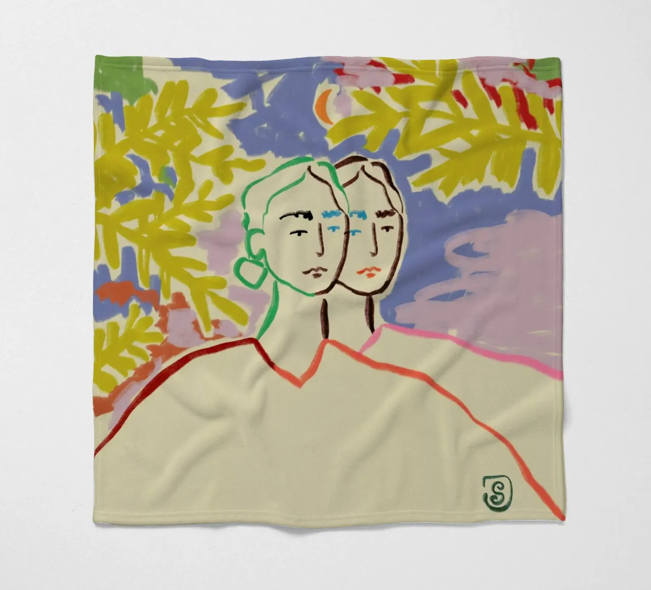 Gemini Fleecedecke von Sandra Poliakov