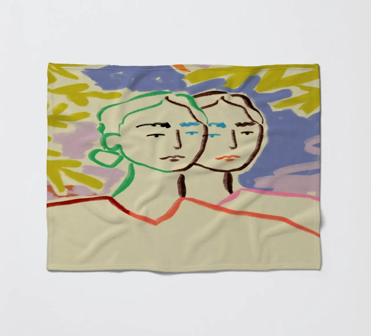 Gemini Fleecedecke von Sandra Poliakov