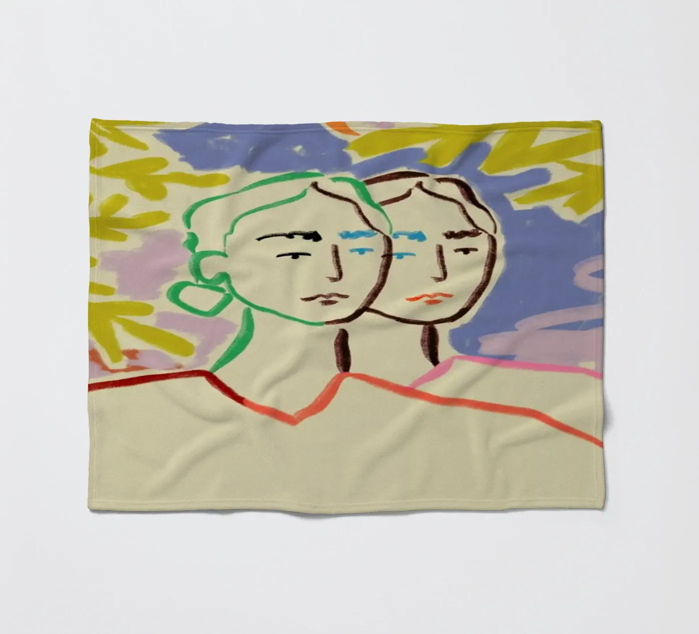 Gemini coperta in pile da Sandra Poliakov