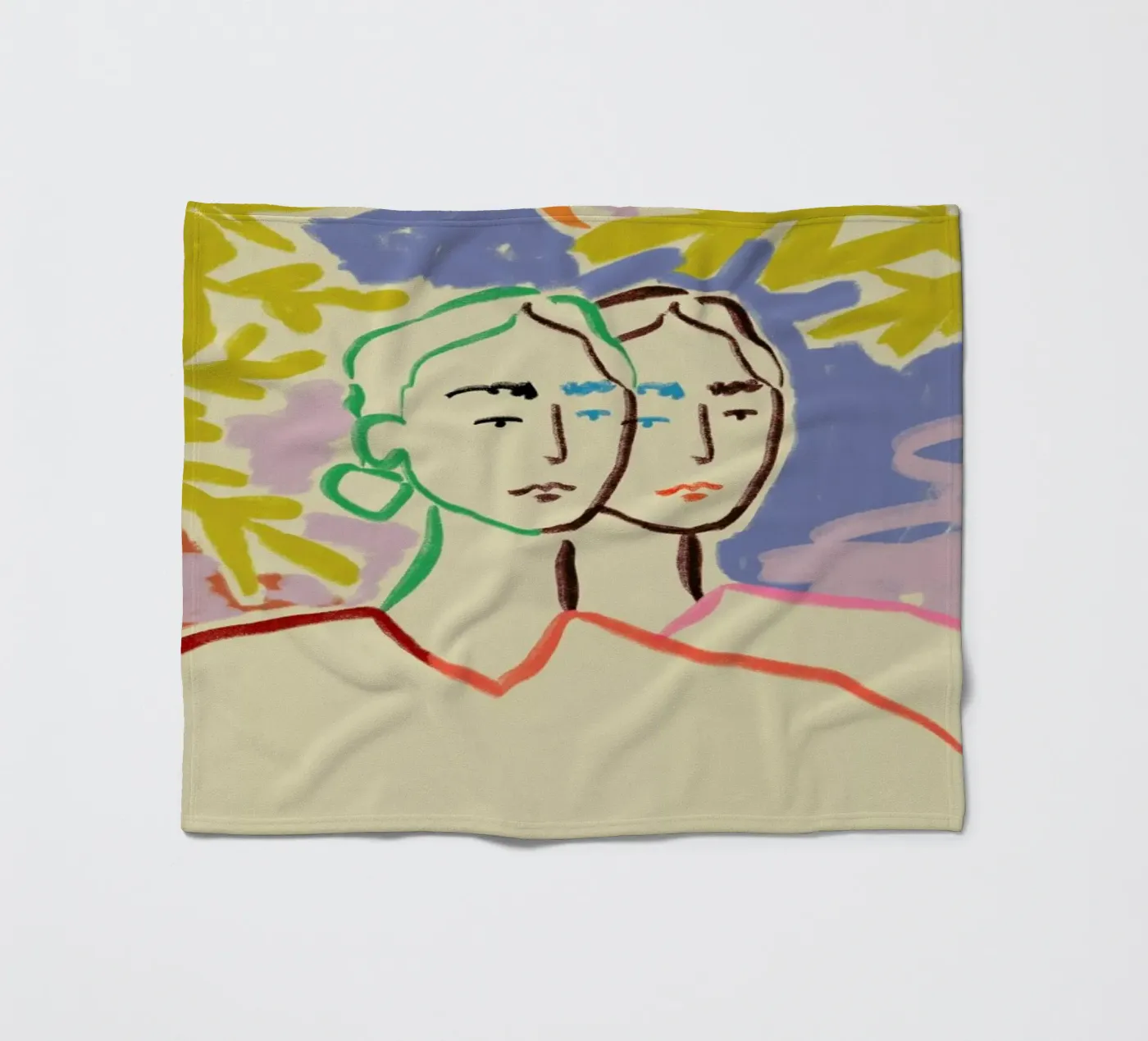 Gemini coperta in pile da Sandra Poliakov