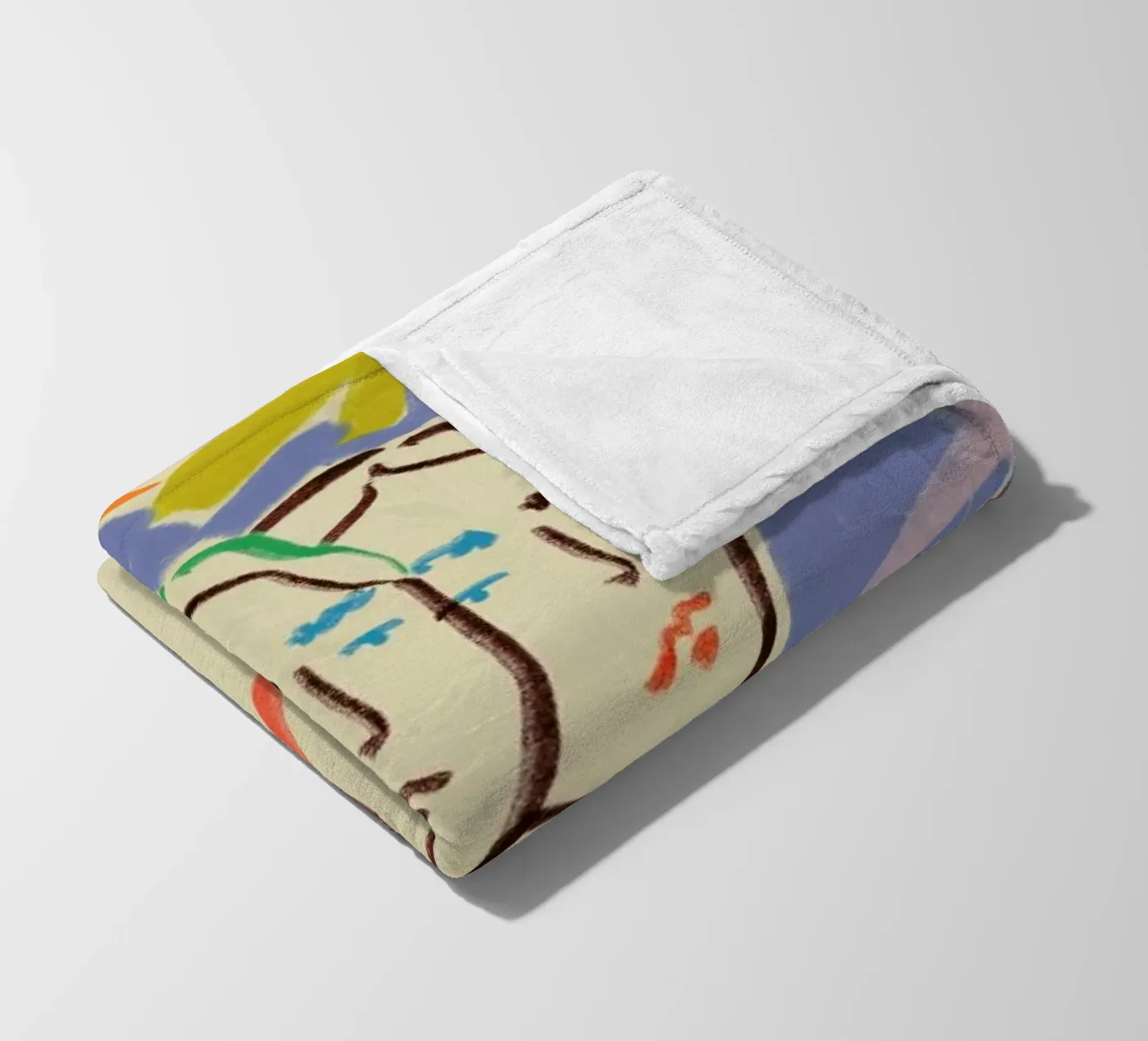 Gemini coperta in pile da Sandra Poliakov