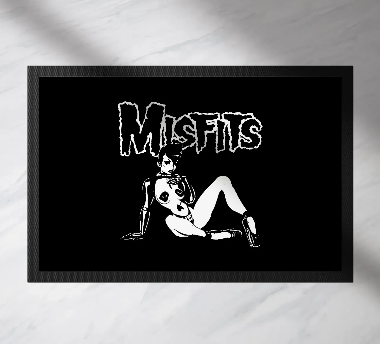 Misfits - Rock Band doormat by Aiden Hermisto