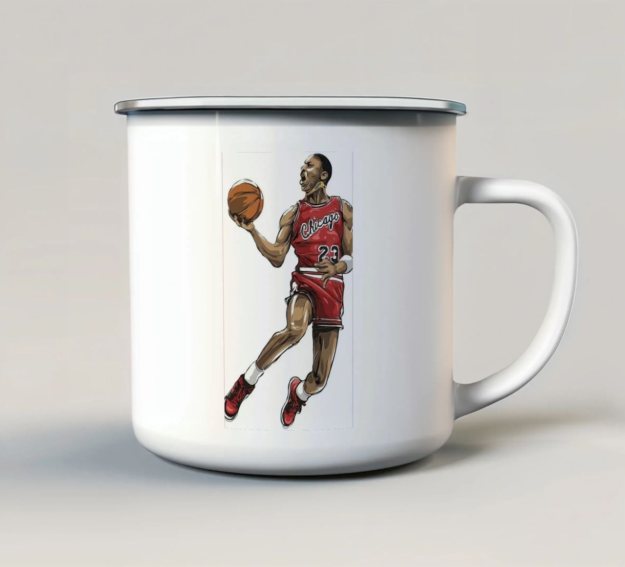 Salto di Michael Jordan tazza in smalto da maryde shop