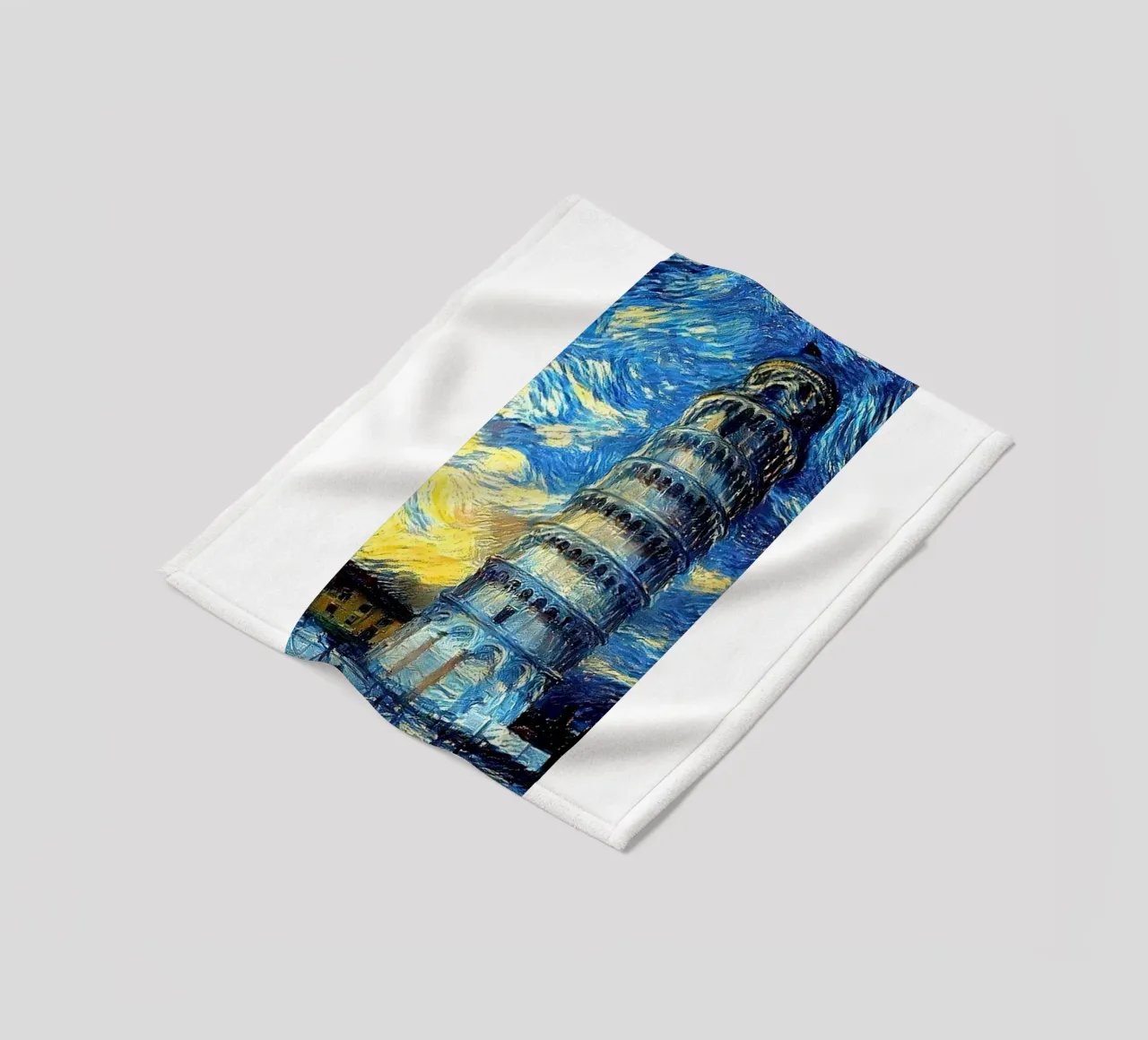 torre pendente di pisa in una notte stellata coperta in pile da Piper Shop Oke